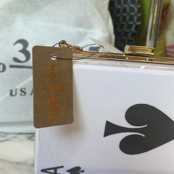 NWT Ace Playing Card clutch- only available at the exclusive club! - Picture 8 of 8
